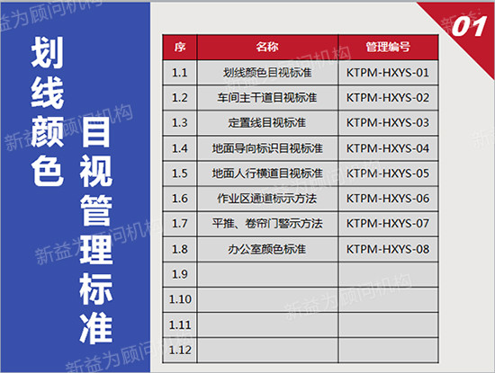 劃線(xiàn)顏色標準目錄